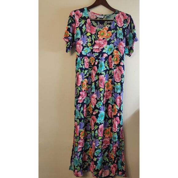 Diane Von Furstenberg Dresses & Skirts - VINTAGE DIANE VON FURSTENBERG FLORAL COTTAGE CORE PEASANT PRAIRIE MAXI DRESS MED